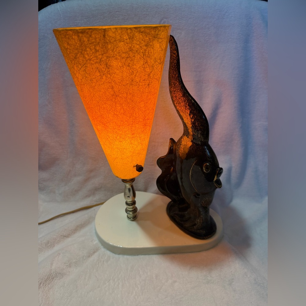 Vintage Mid Century Fish Lamp